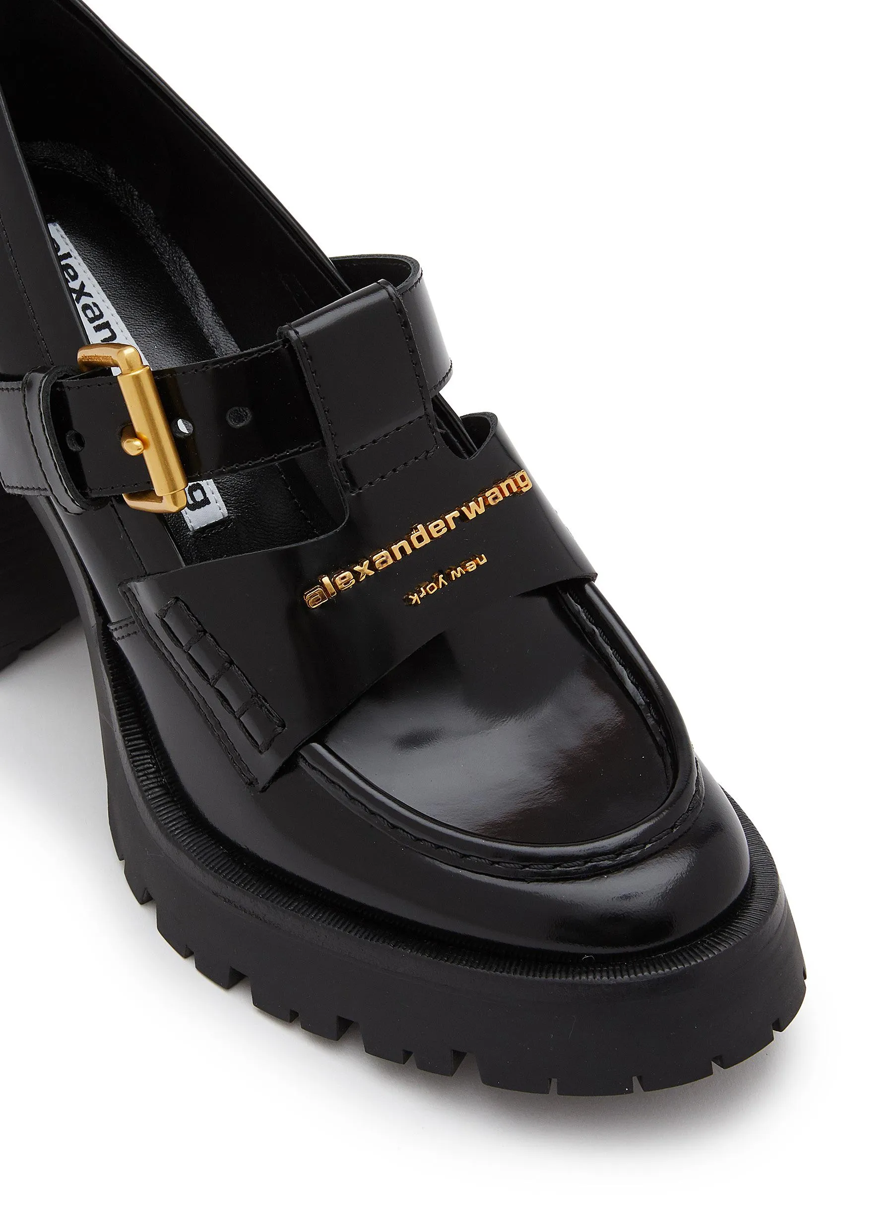 -----------ALEXANDERWANG  ---- ------------ ----Carter 95 Patent Leather Loafer Pumps --