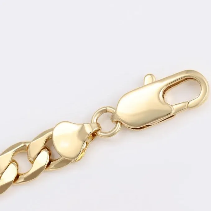 14k Gold Plated Curb Chain Necklace