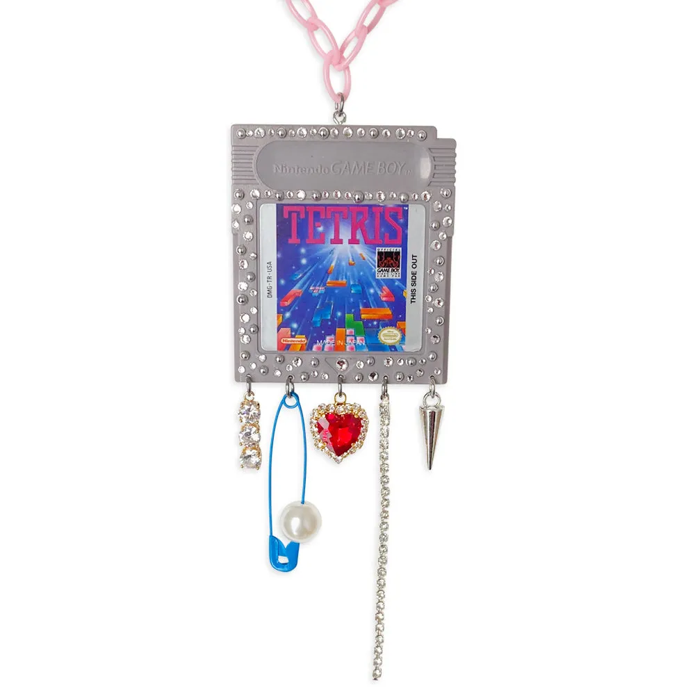 1989 Vintage Tetris Charm Necklace