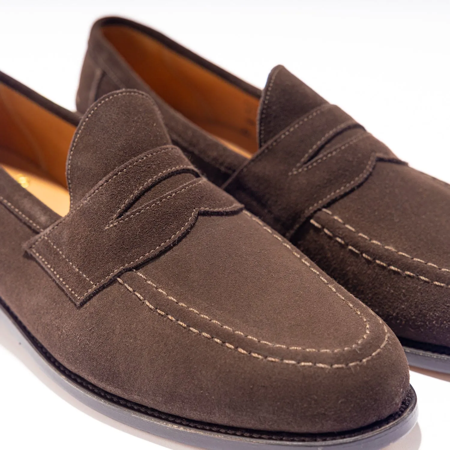 Aldwych Pinner Suede Pintuck Loafer