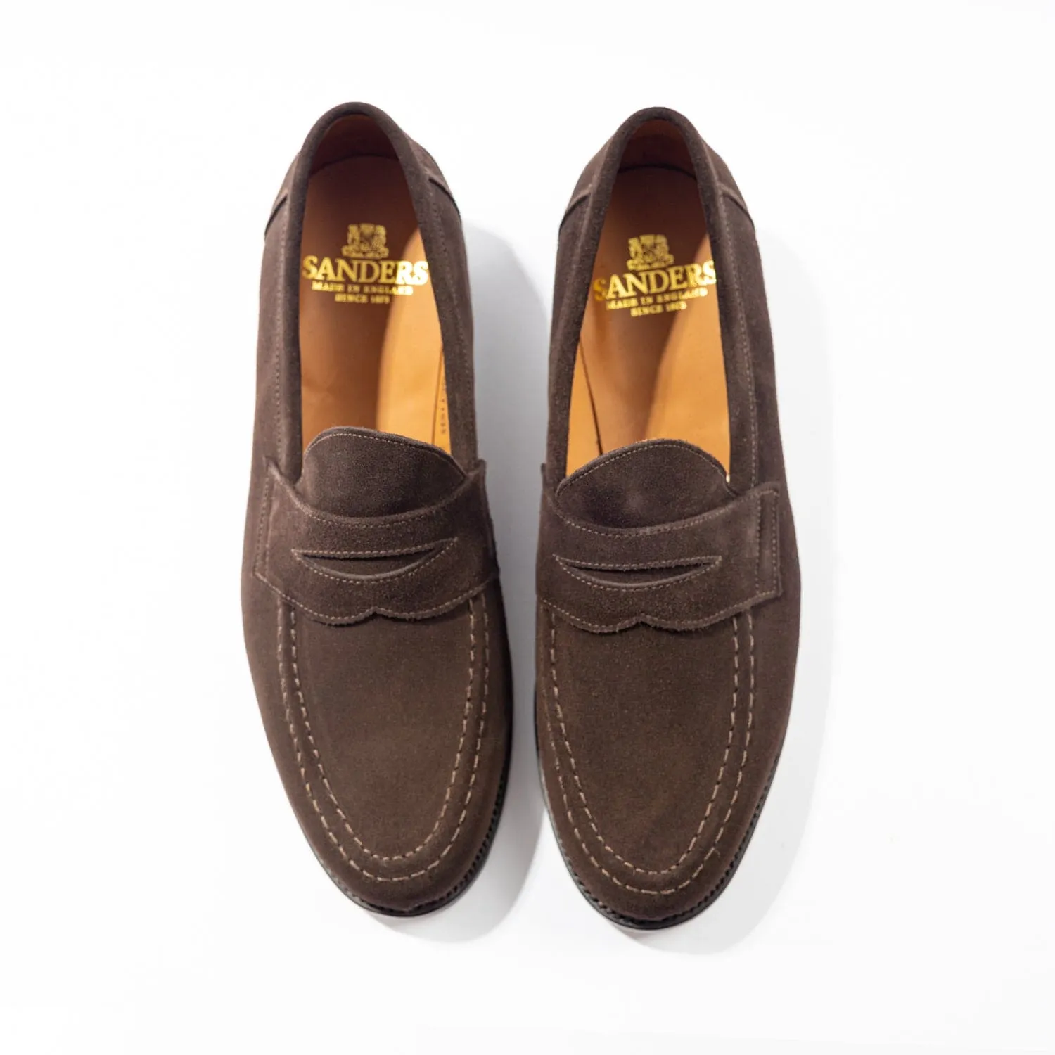 Aldwych Pinner Suede Pintuck Loafer