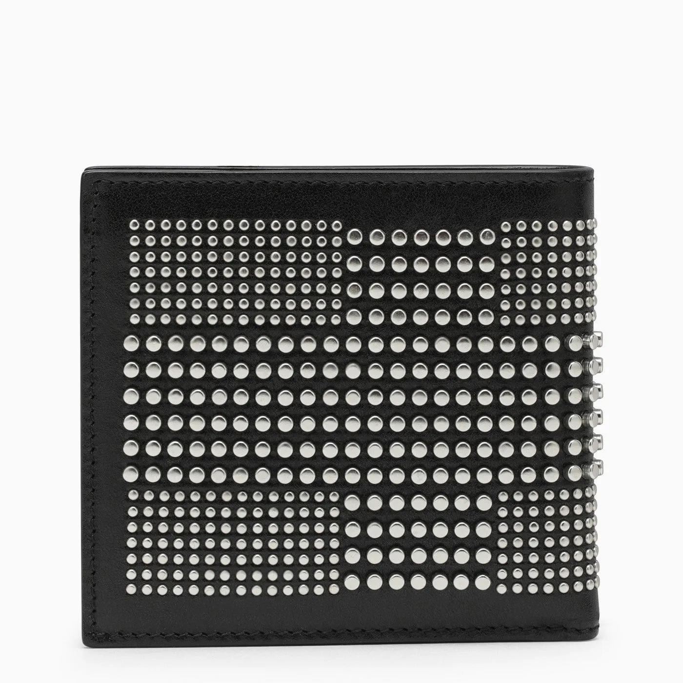 Alexander McQueen    Alexander Mc Queen Black Studded Leather Wallet