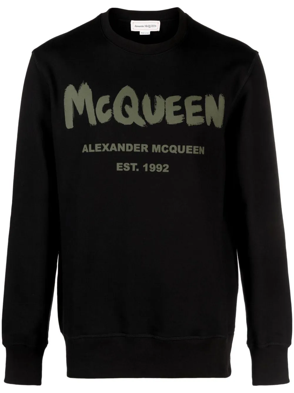 Alexander McQueen    Alexander Mc Queen Graffiti Organic Cotton Sweatshirt