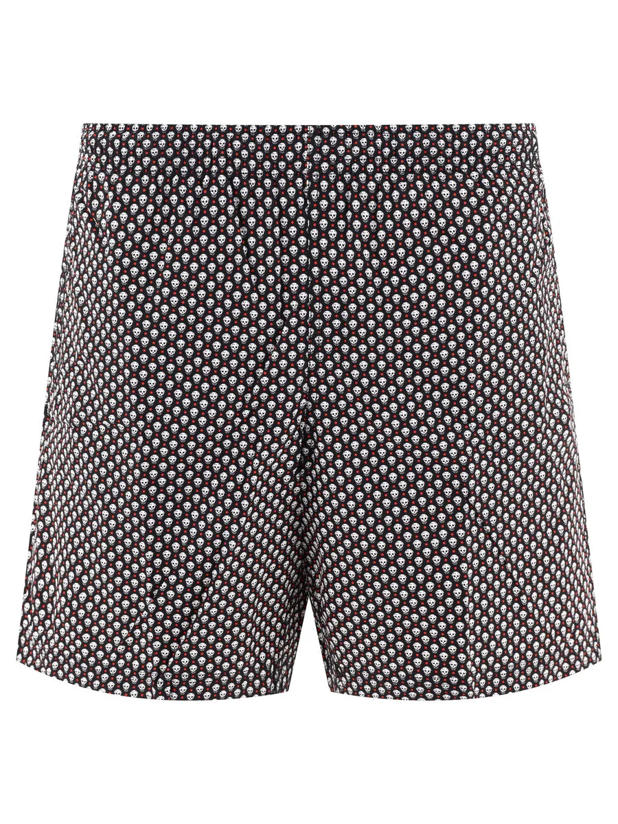 Alexander McQueen    Alexander Mc Queen Skull Dots Swim Shorts