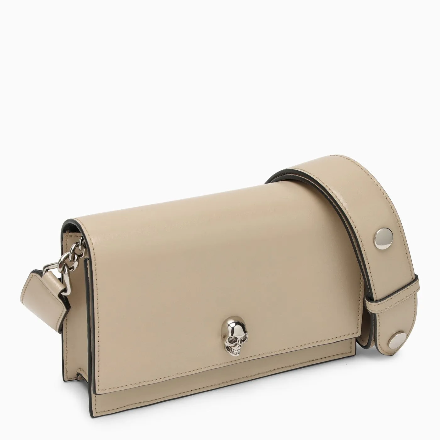 Alexander McQueen    Alexander Mc Queen Small Beige Skull Bag