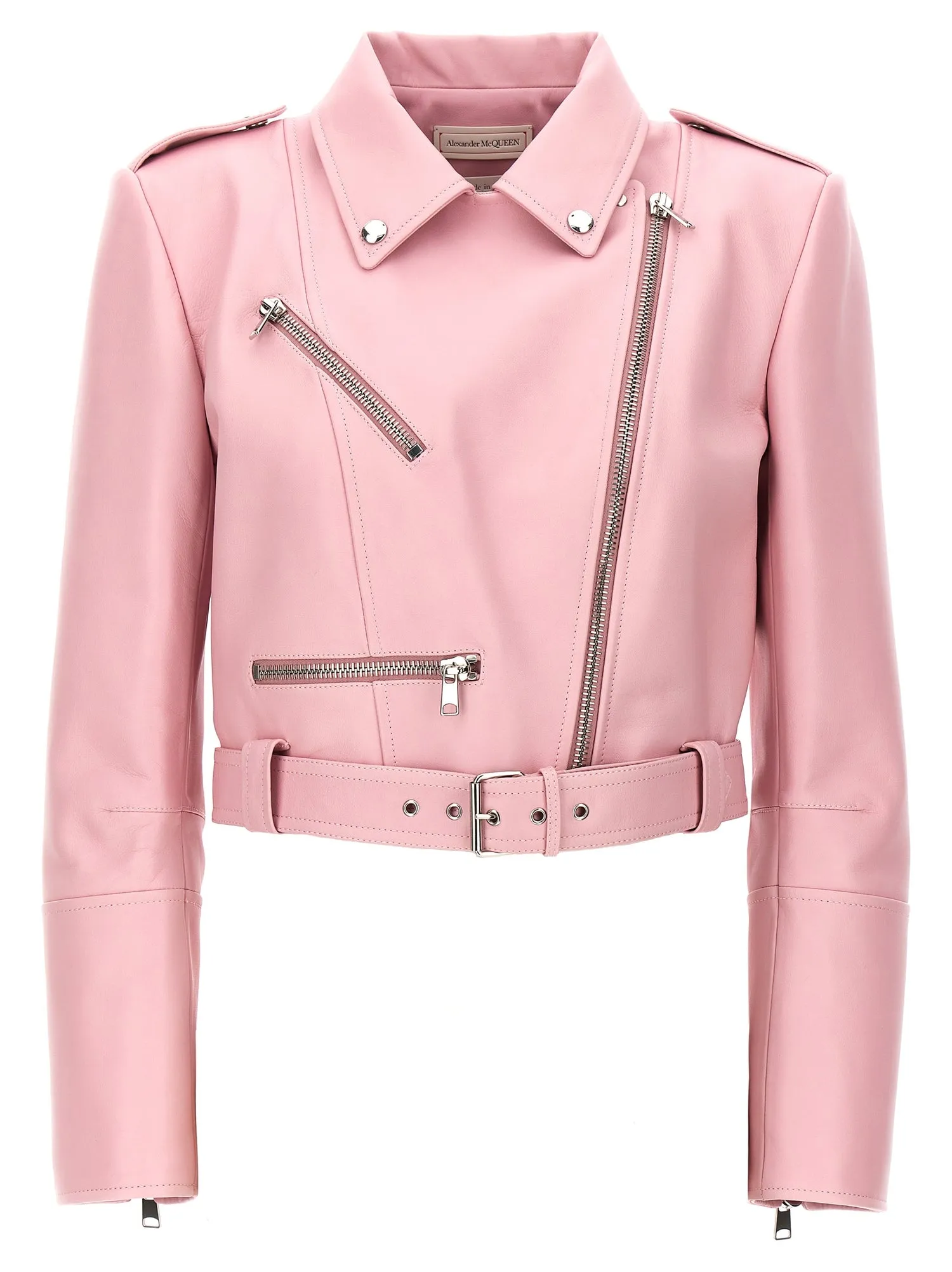 Alexander McQueen    Alexander Mcqueen Crop Biker Jacket