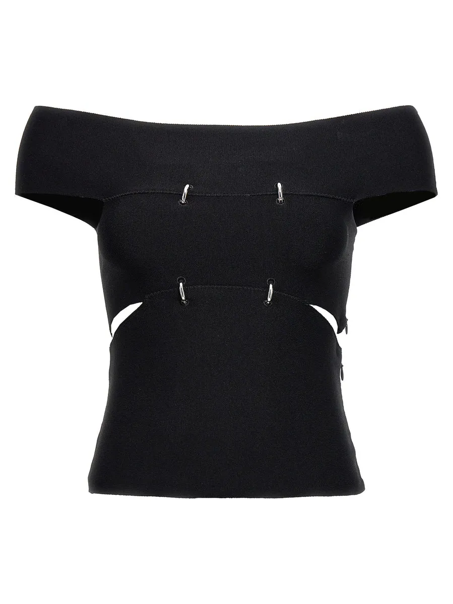 Alexander McQueen    Alexander Mcqueen Cut Out Top