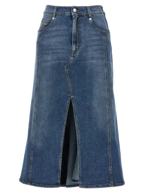 Alexander McQueen    Alexander Mcqueen Denim Skirt