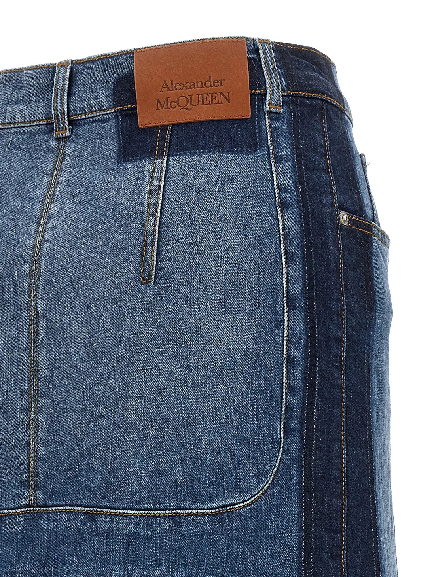 Alexander McQueen    Alexander Mcqueen Denim Skirt