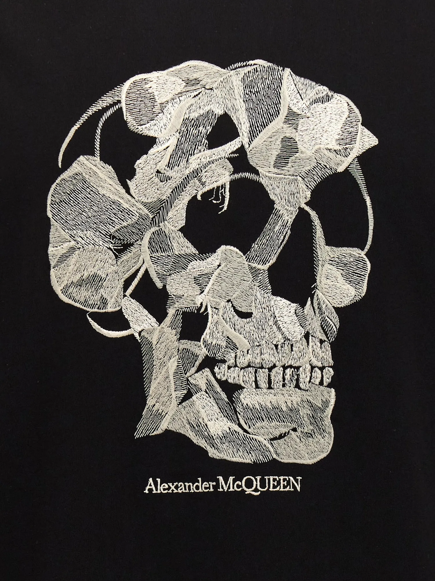 Alexander McQueen    Alexander Mcqueen Embroidery T Shirt