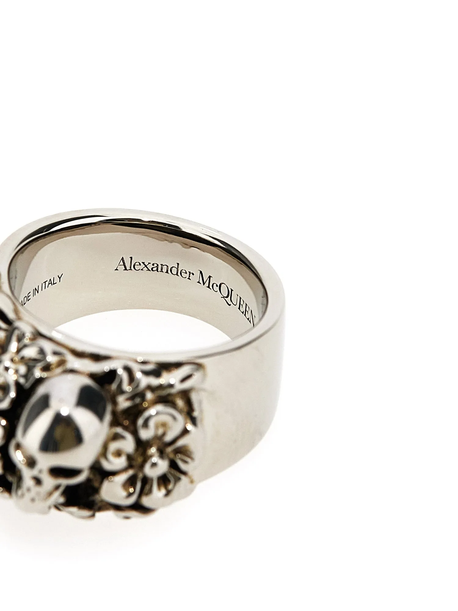 Alexander McQueen    Alexander Mcqueen Floral Skull Ring