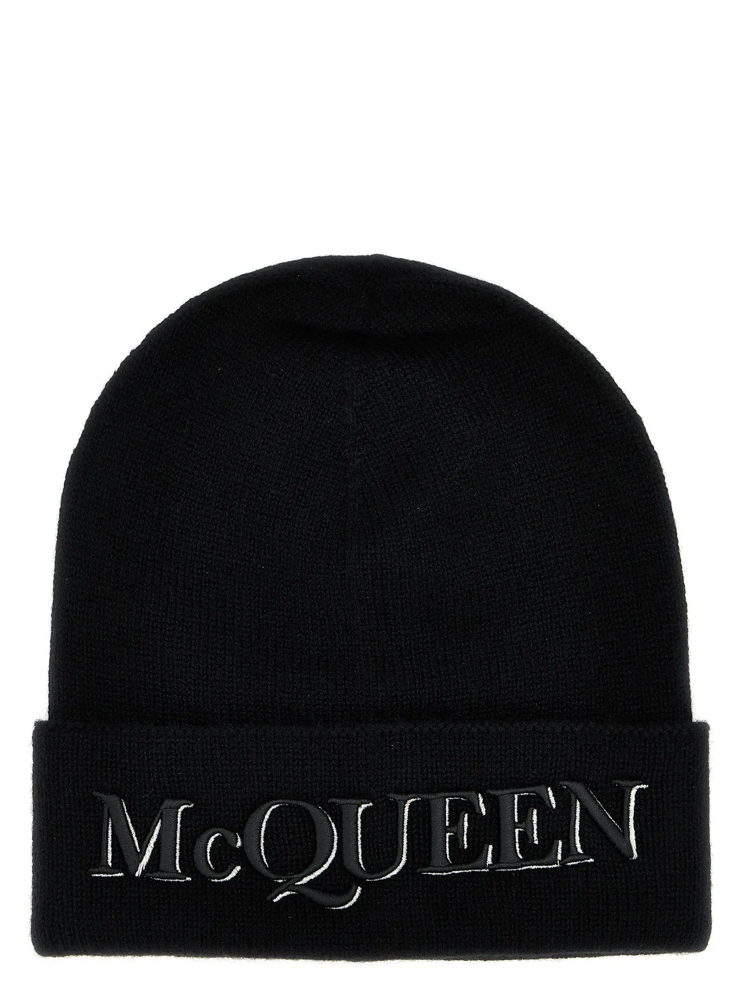 Alexander McQueen    Alexander Mcqueen Logo Embroidered Beanie