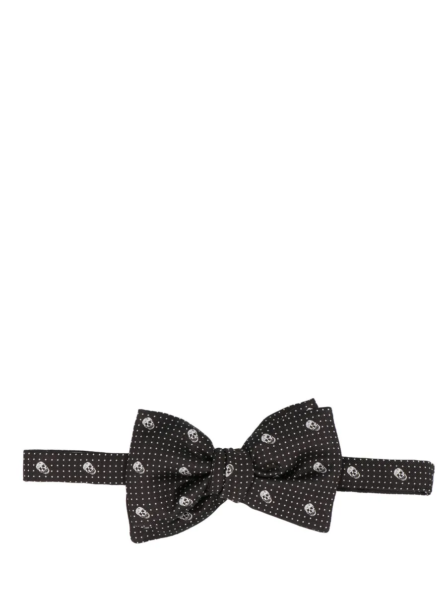 Alexander McQueen    Alexander Mcqueen 'Skull Polka' Bow Tie