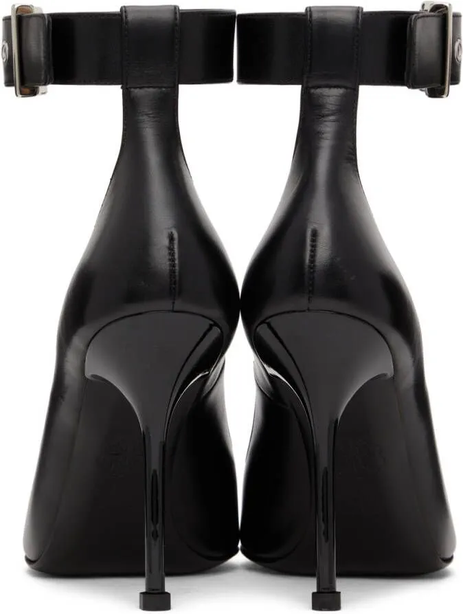 Alexander McQueen Black Punk Heels