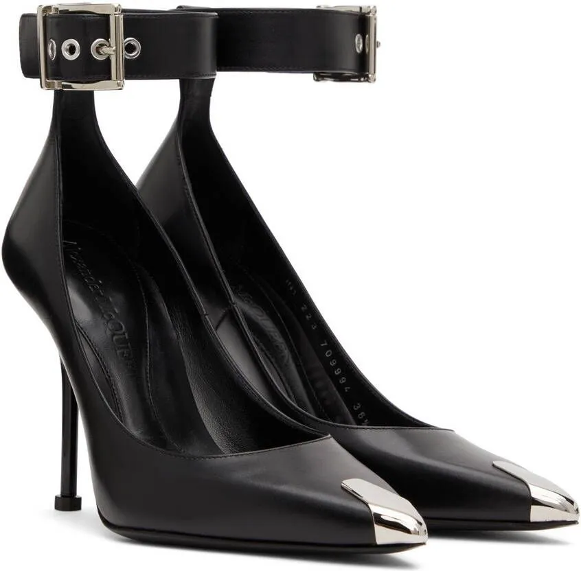 Alexander McQueen Black Punk Heels