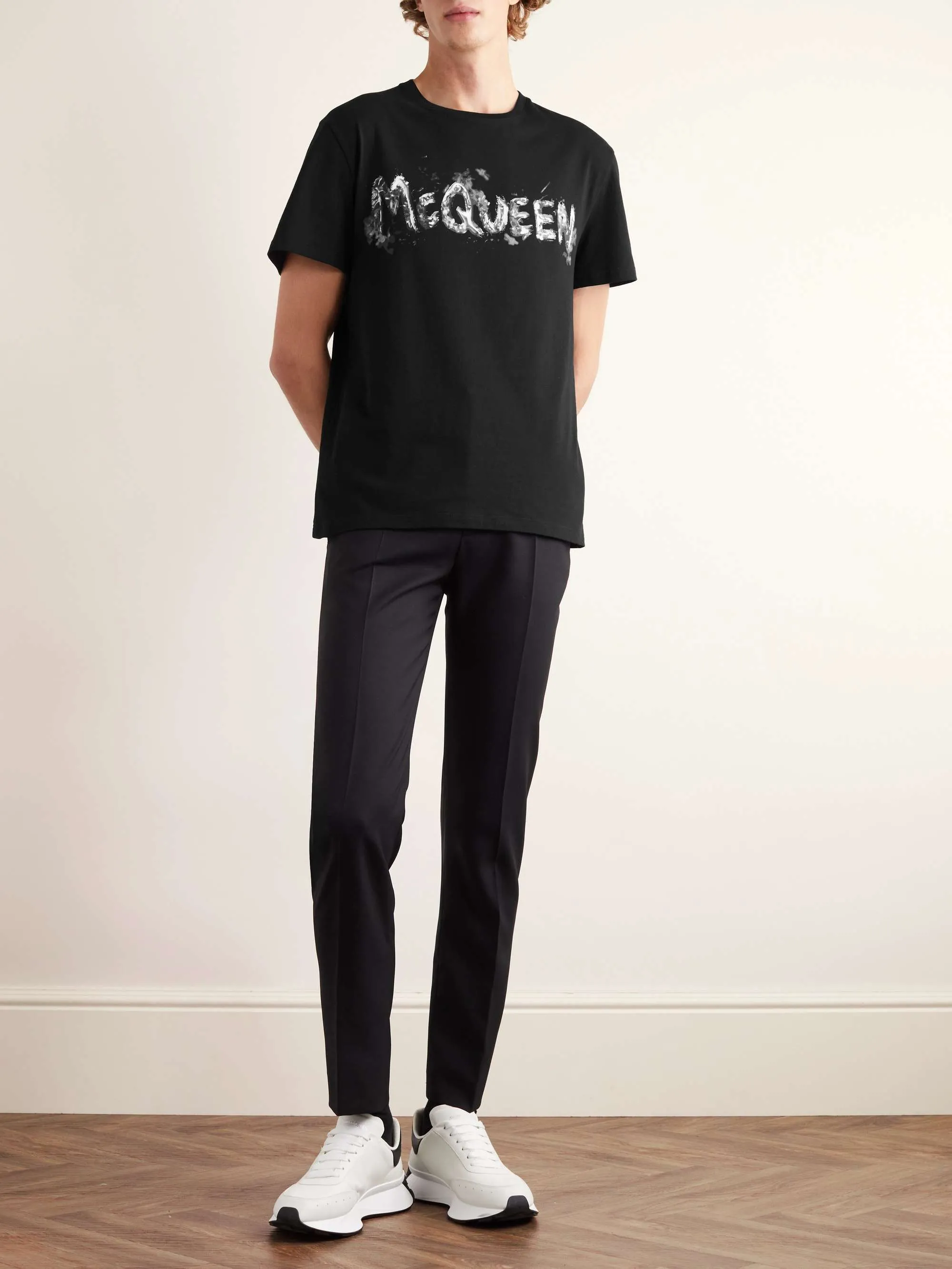 alexander mcqueen  |Cotton Short Sleeves Logo T-Shirts