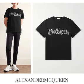 alexander mcqueen  |Cotton Short Sleeves Logo T-Shirts