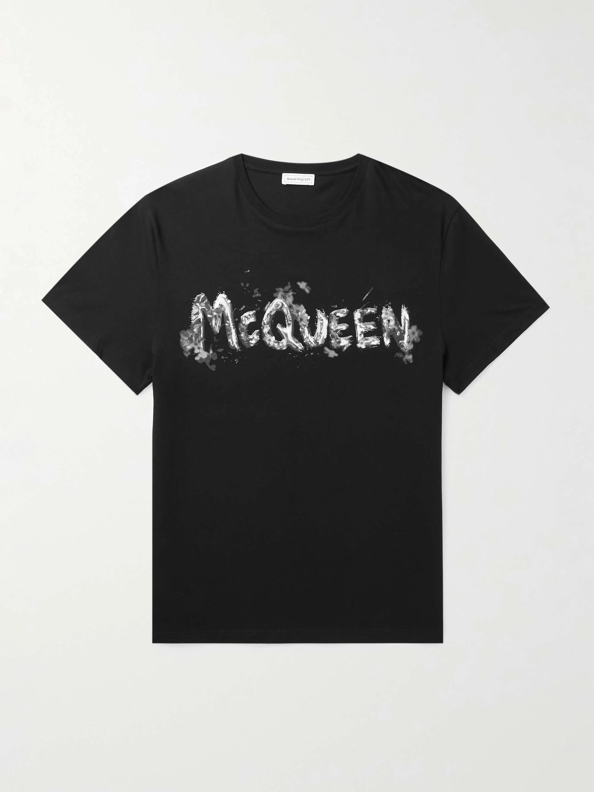 alexander mcqueen  |Cotton Short Sleeves Logo T-Shirts