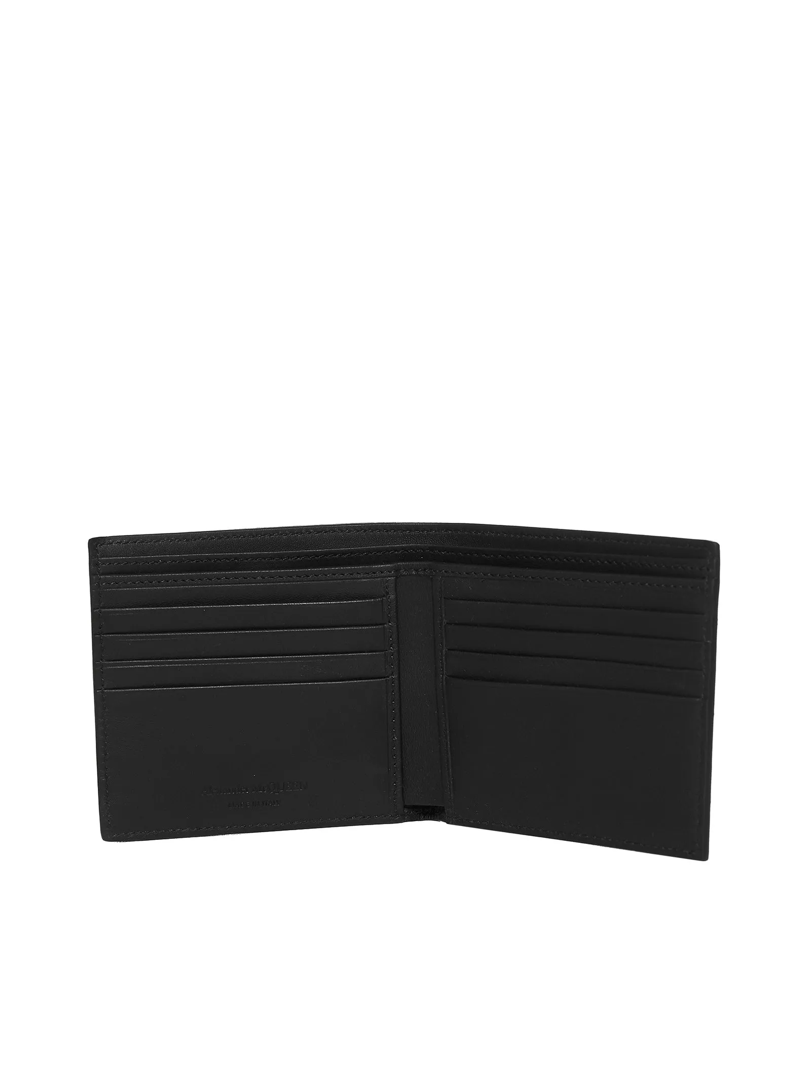 Alexander McQueen Graffiti Logo Printed Bi-Fold Wallet