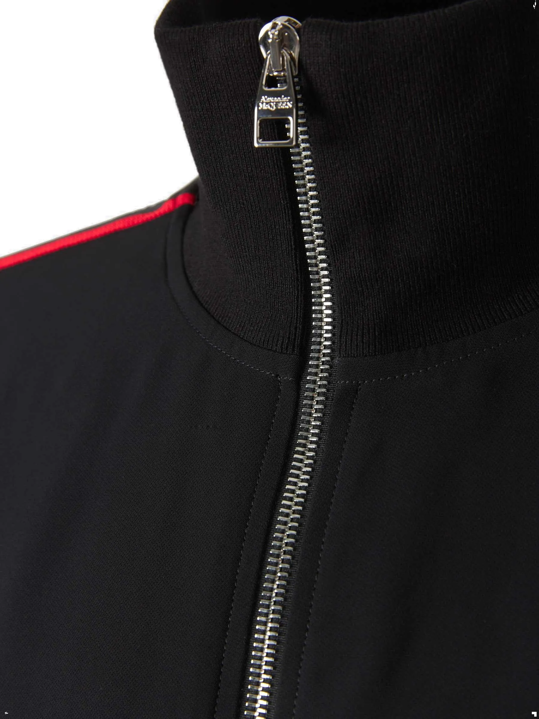 Alexander McQueen Logo Tape Zip-Up Field Jacket