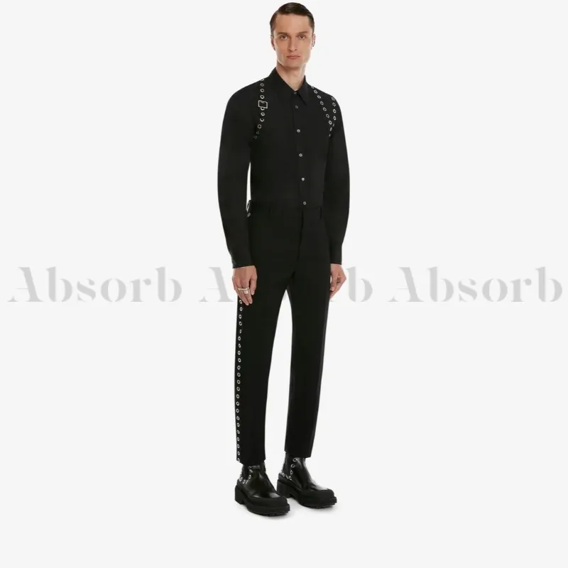 alexander mcqueen  |Street Style Long Sleeves Cotton Shirts