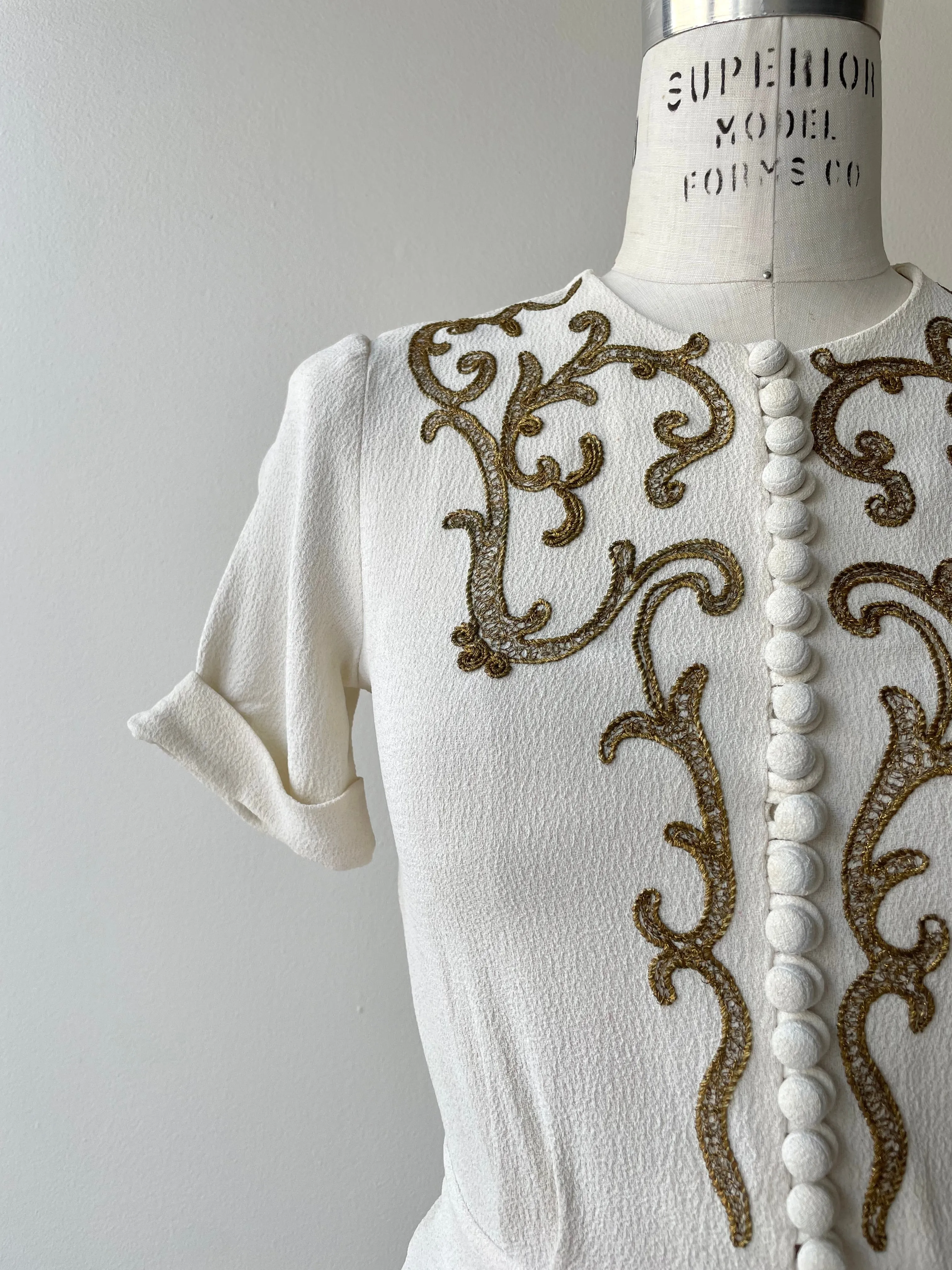 Allegra 1930s Peplum Blouse