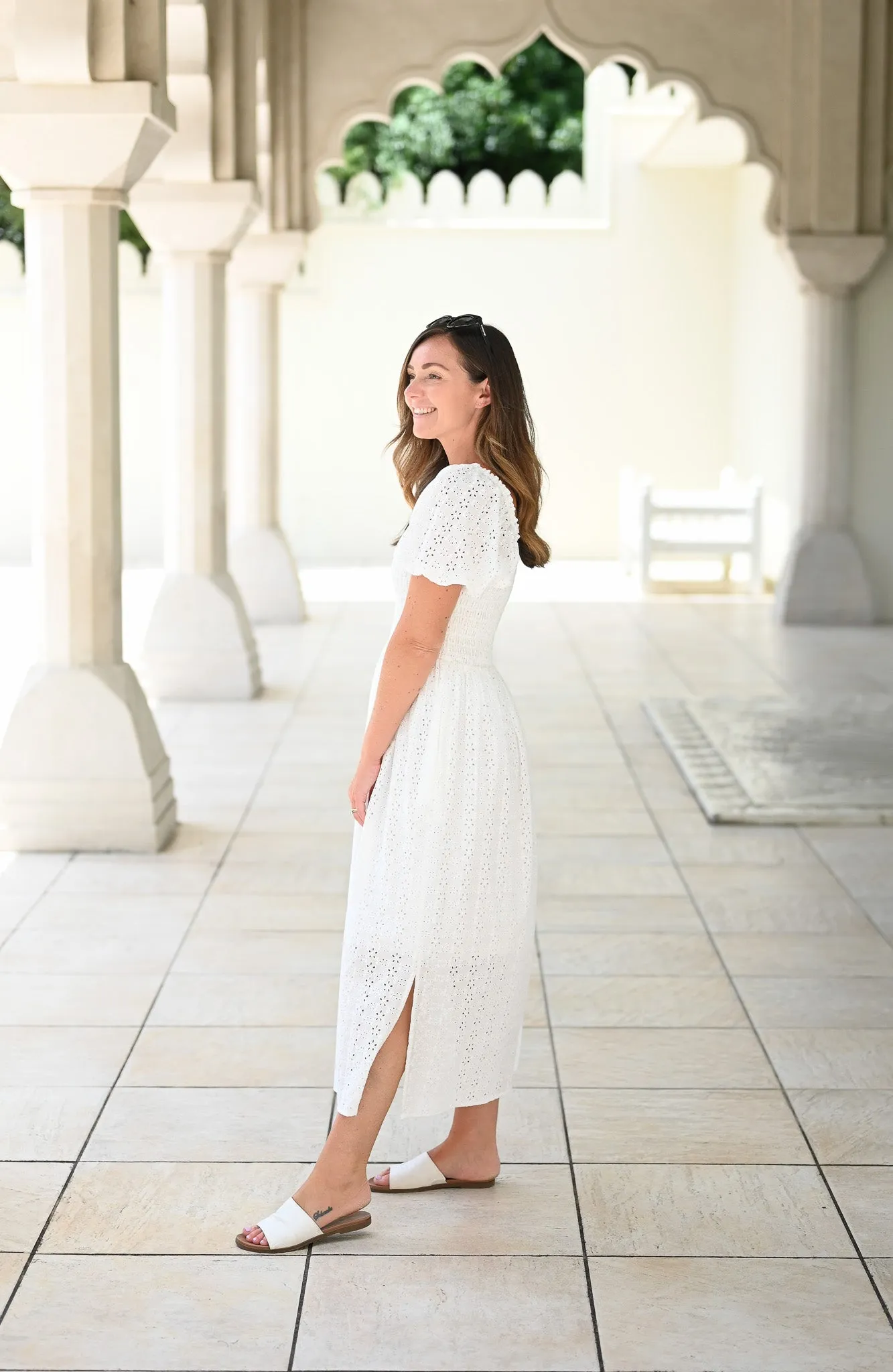 Amalfi Dress - White