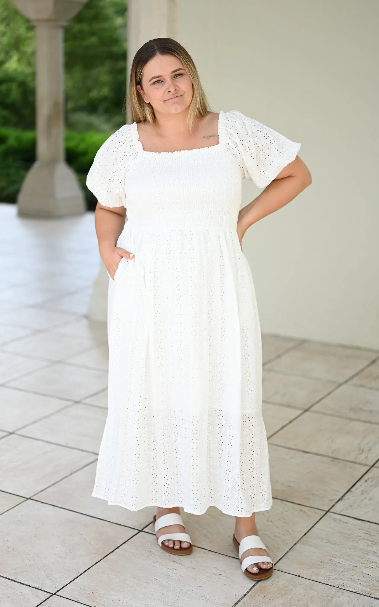 Amalfi Dress - White