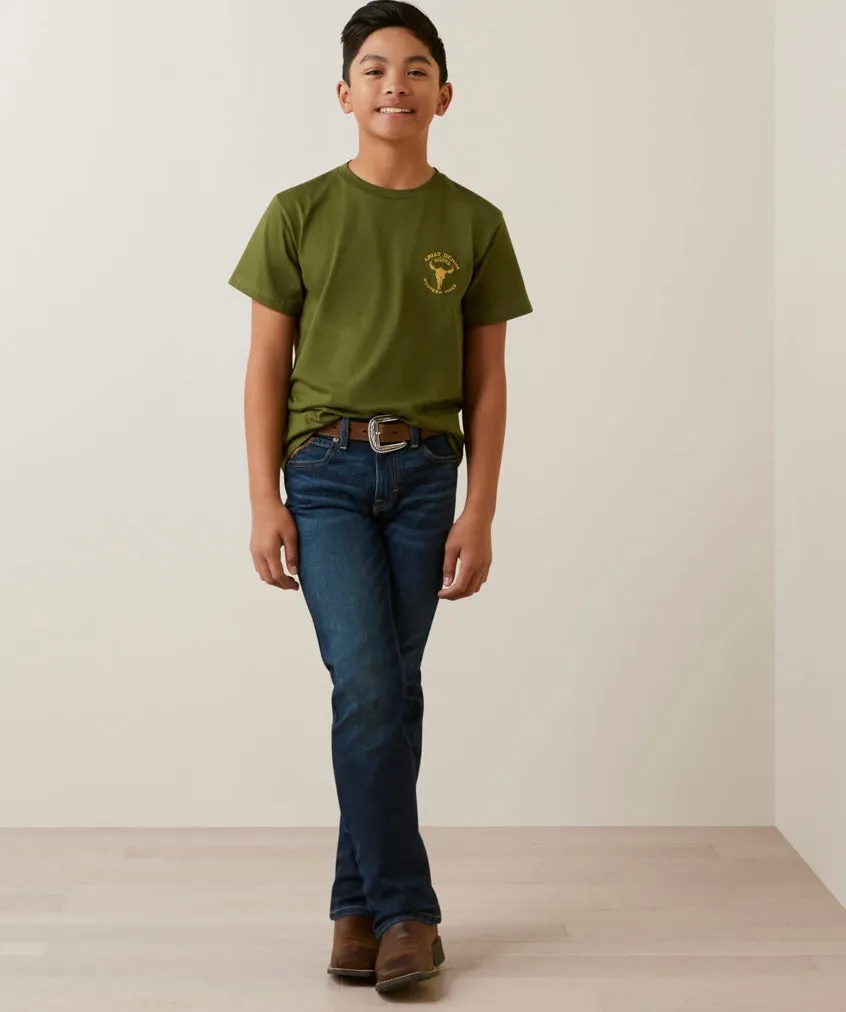 Ariat Boy's Bison Skulls Tee