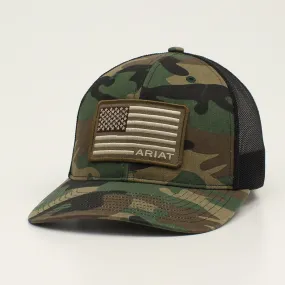 Ariat R112 USA Flag Ariat Patch Camo Cap