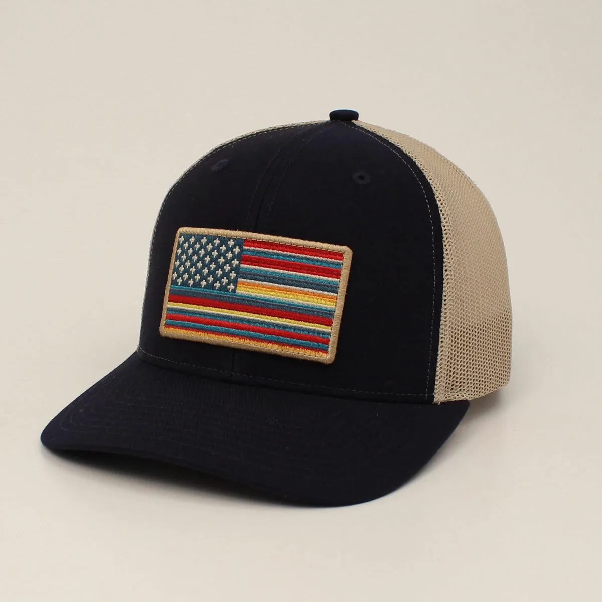 Ariat R112 USA Flag Patch Navy Cap