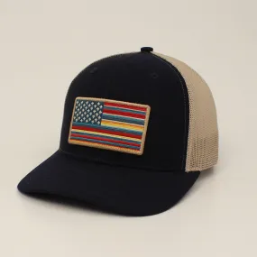 Ariat R112 USA Flag Patch Navy Cap