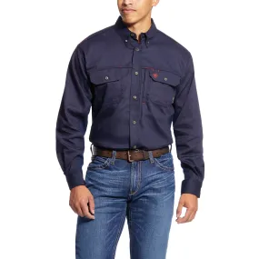 Ariat Solid Vent Shirt Navy