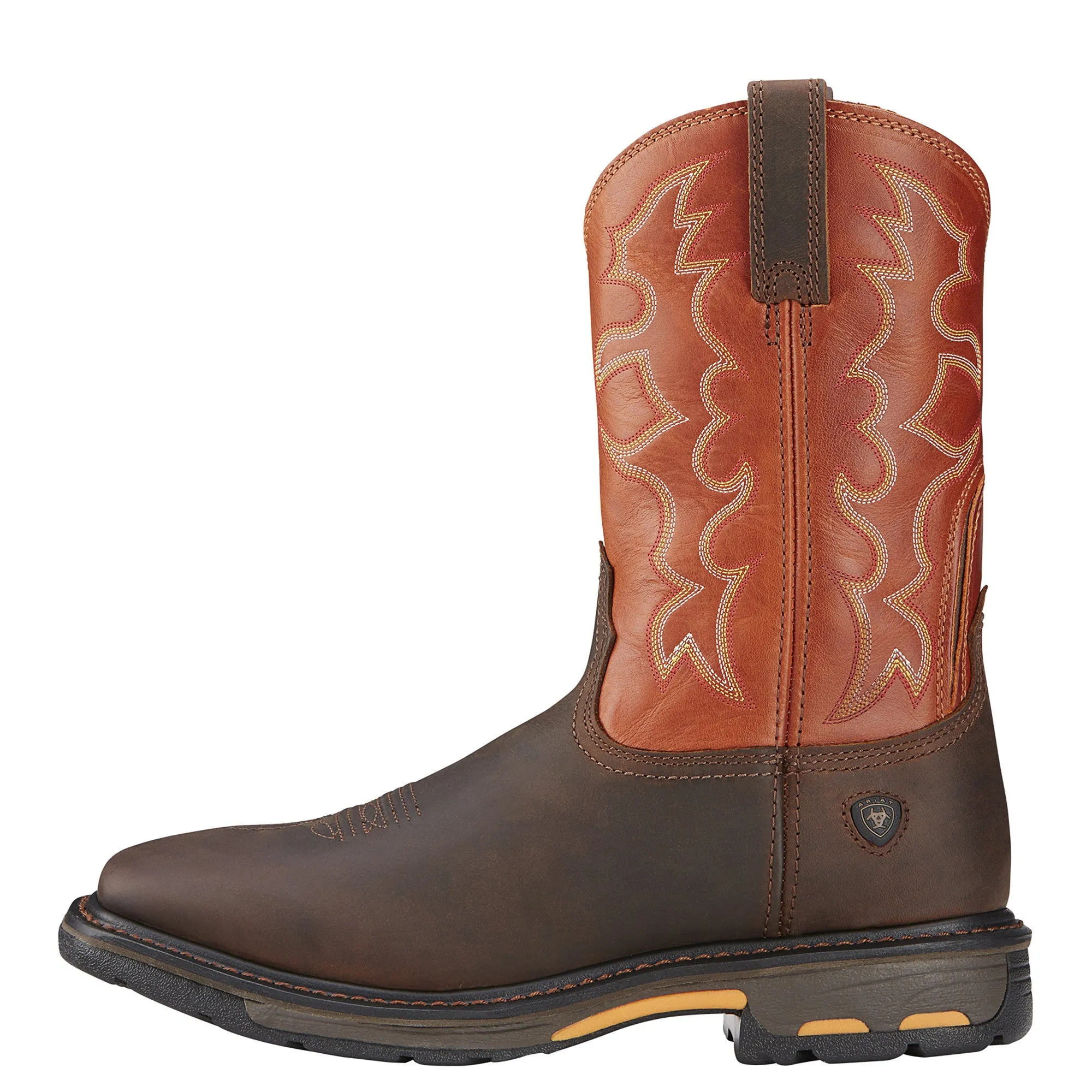 Ariat Workhog Steel Toe (Dark Earth \ Red)