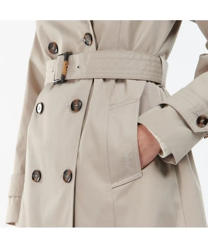 Barbour Short Greta Trench Coat | Grey