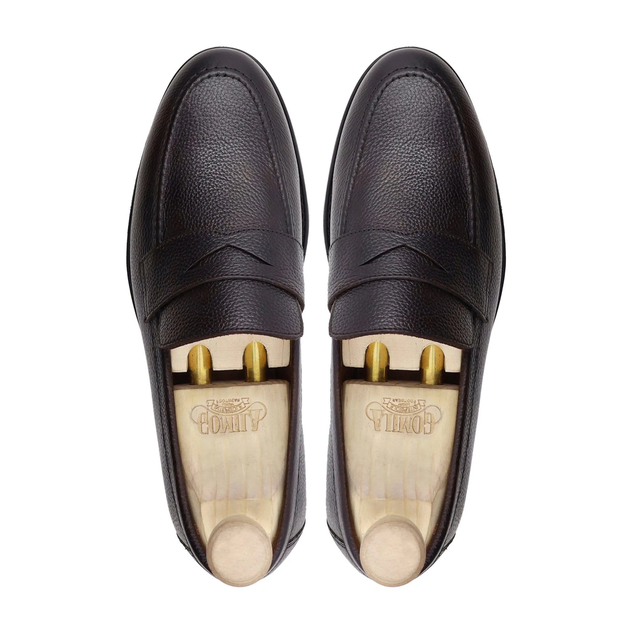 BARQ - DARK BROWN PEBBLE GRAIN LOAFER