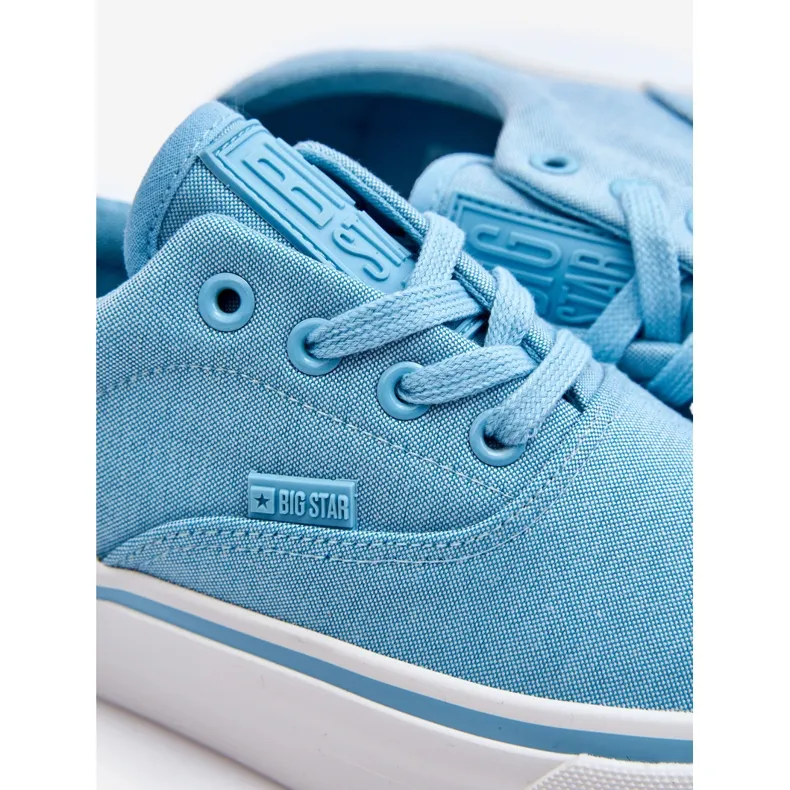 Big Star Fabric Platform Sneakers LL274146 Light Blue