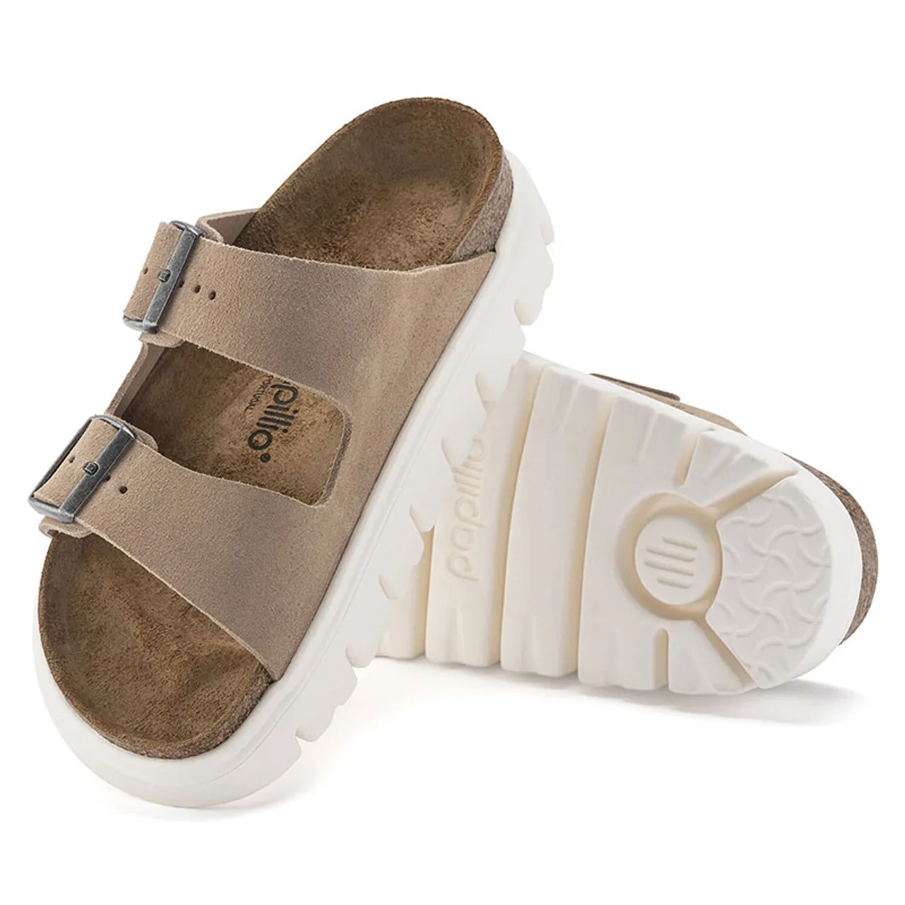 Birkenstock ARIZONA CHUNKY Suede Sandals Warm Sand