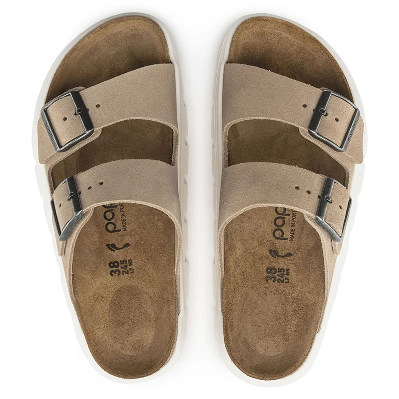 Birkenstock ARIZONA CHUNKY Suede Sandals Warm Sand