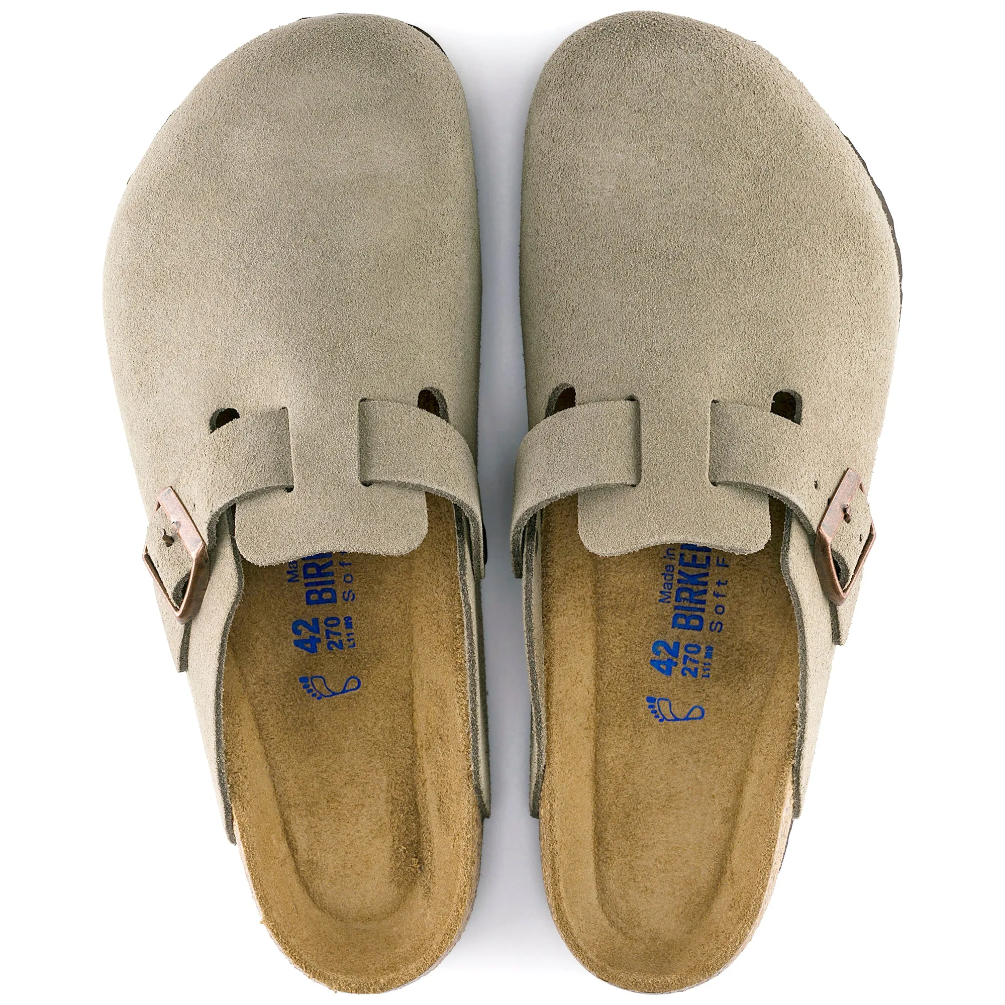 Birkenstock Boston Soft Footbed taupe suede