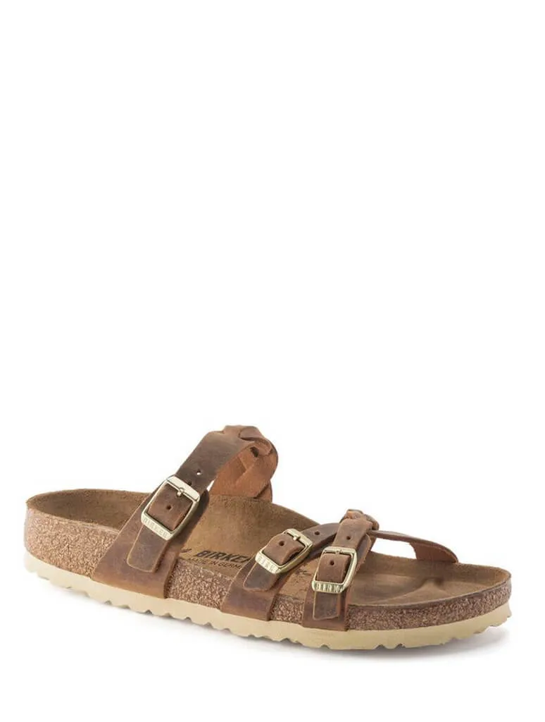 Birkenstock Franca Braid Sandal in Cognac