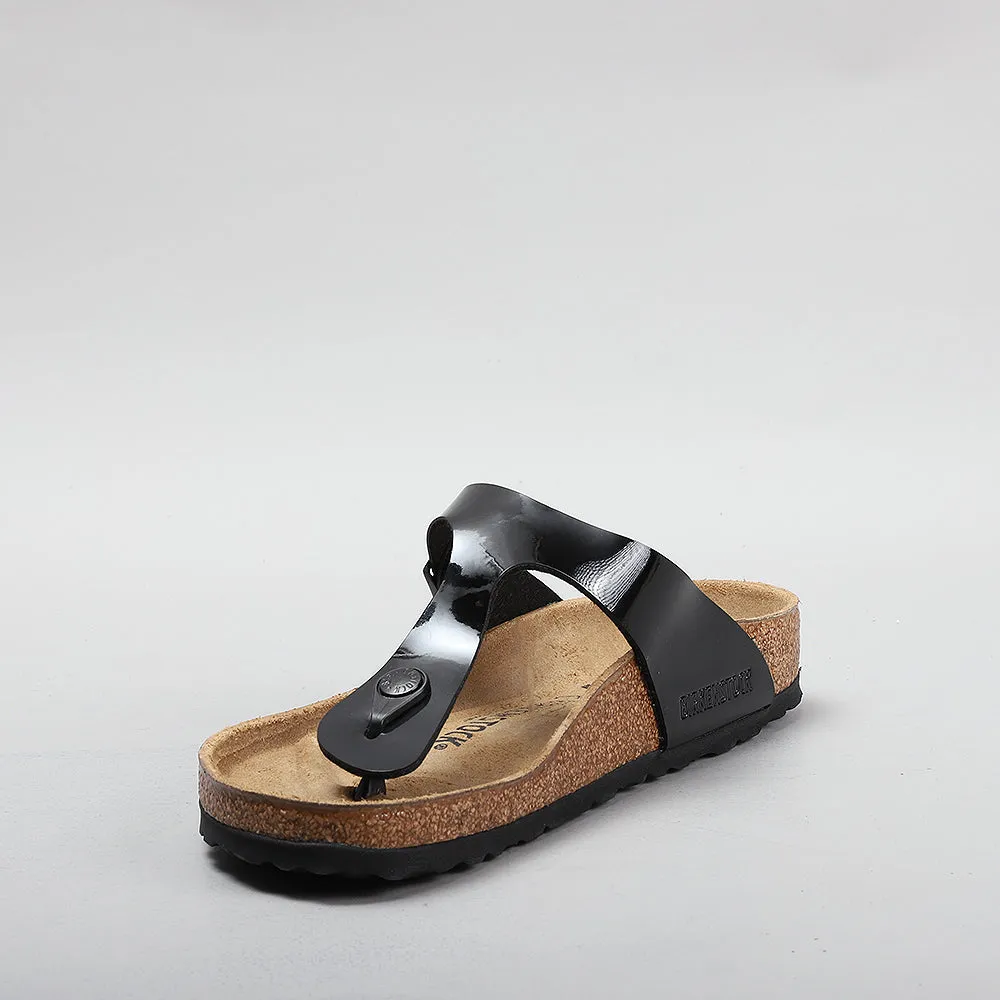 BIRKENSTOCK GIZEH 43661 BF BLACK PATENT