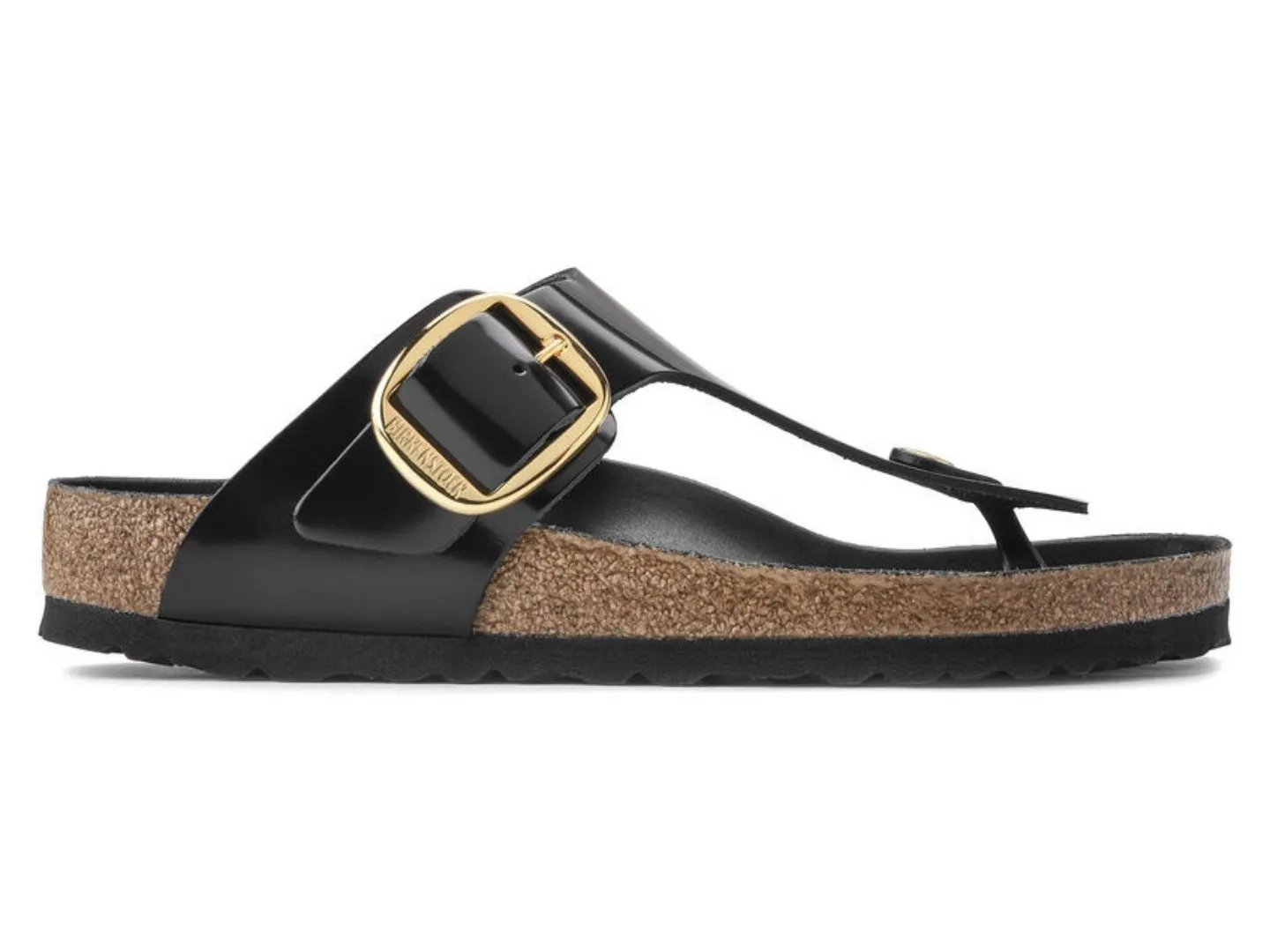 Birkenstock: Gizeh Big Buckle in High Shine Black