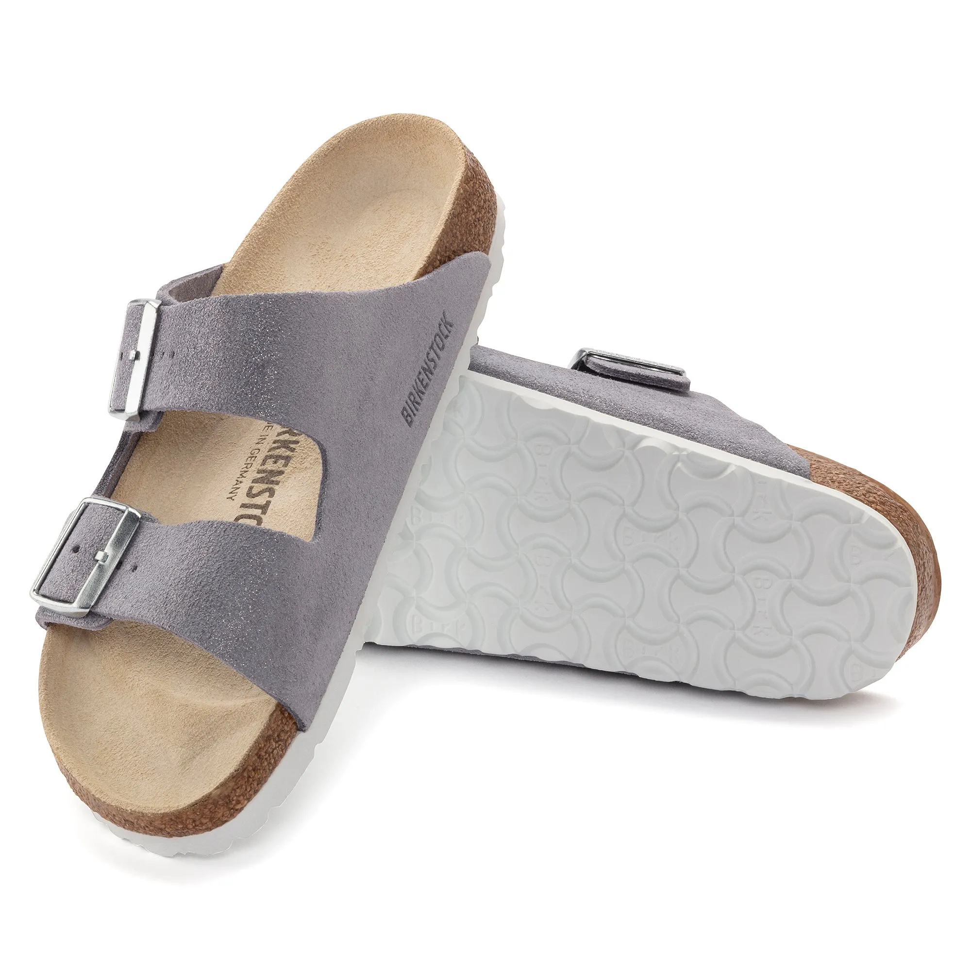 Birkenstock Limited Edition Arizona shimmering purple fog suede