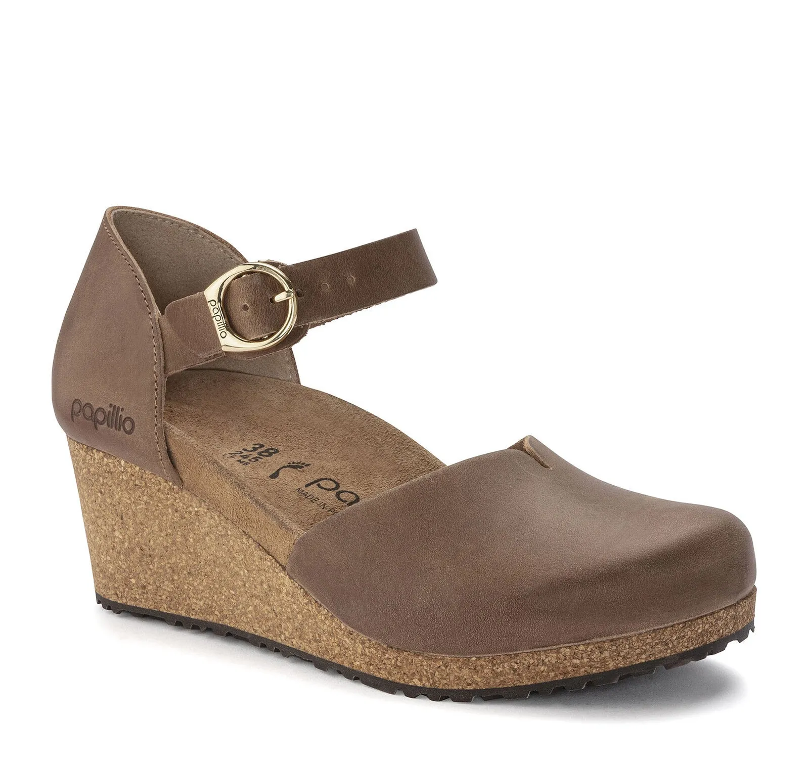 Birkenstock Mary Leather Wedge Sandal