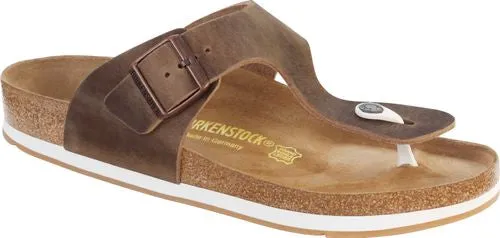 Birkenstock thong sandal Ramses tabacco brown oiled leather