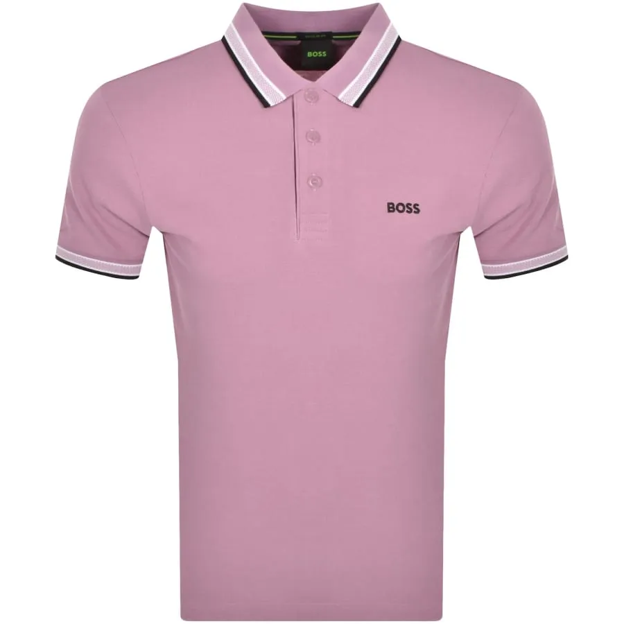 BOSS Paddy Polo T Shirt Purple