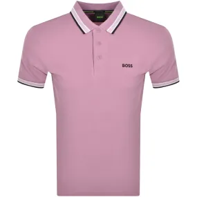 BOSS Paddy Polo T Shirt Purple