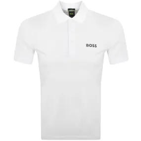 BOSS Paule Polo T Shirt White