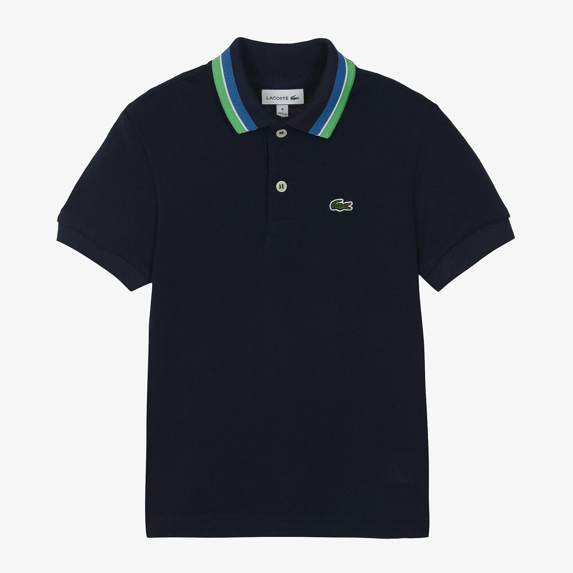 Boys Navy Blue Cotton Polo Shirt